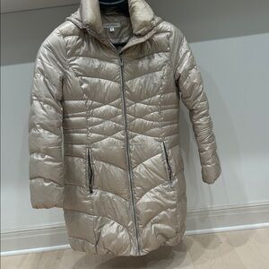 Via Spiga Women's Light Beige Puffer Jacket